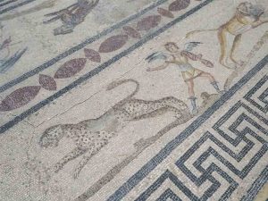 historisches Mosaik im Museum