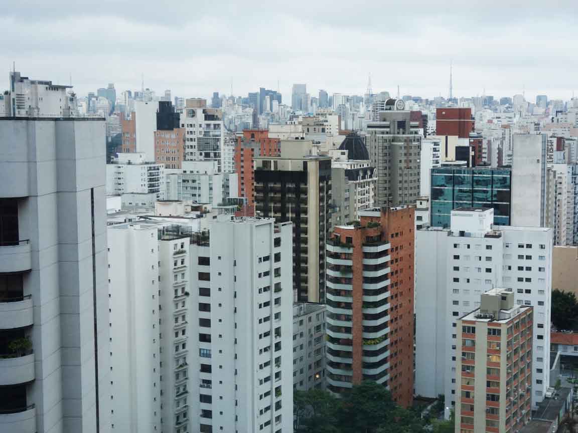 Blechschild XXL Welt Reise  Sao Paulo Brasilien Schrägseilbrücke