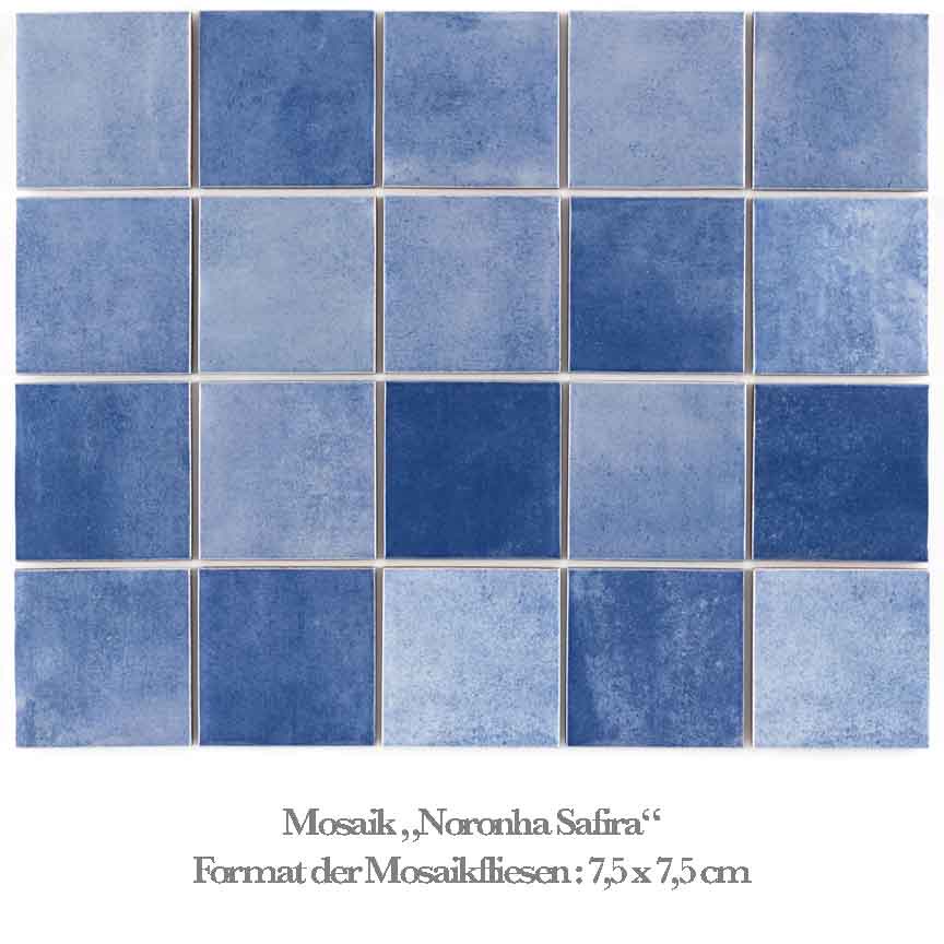 blaues Mosaik im aktuellen Aqua-Farbton
