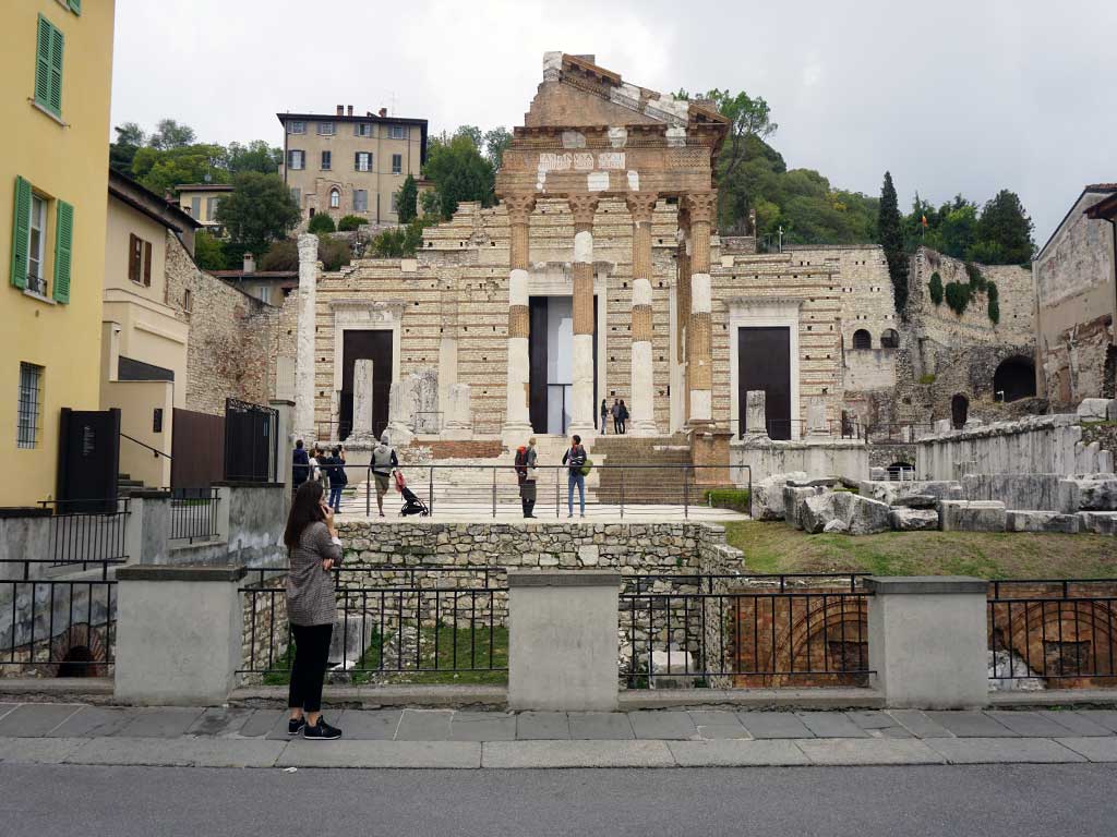 Der Tempel Capitolium in Brescia stammt aus der Römerzeit