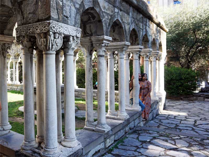 Die Ruinen des Sant`Andrea Klosters in Genua