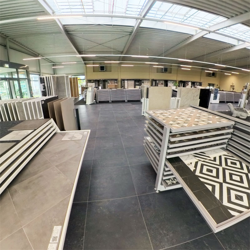 Innenaufnahme von unserer Fliesenausstellung in Delmenhorst.